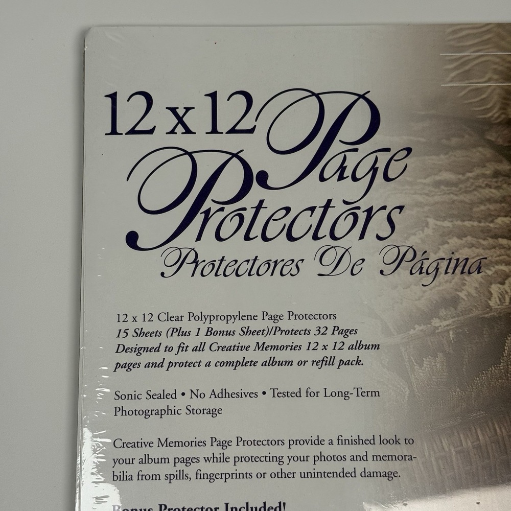 1999 Creative Memories 12x12 Page Protectors 16 Refill Pages 15+1 NEW Scrapbook - Picture 2 of 2